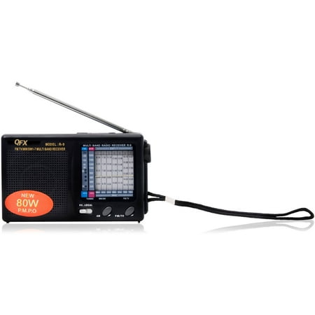 QFX R-9 AM/FM/MW/SW1-SW7 10-Band Shortwave Radio