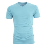 Ma Croix Mens Premium Solid Cotton V Neck T-Shirts Short Sleeve Tee