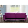 thumbnail image 6 of Pemberly Row 87.8'' Convertible Violet Velvet Sofa Bed Sleeper, 6 of 12