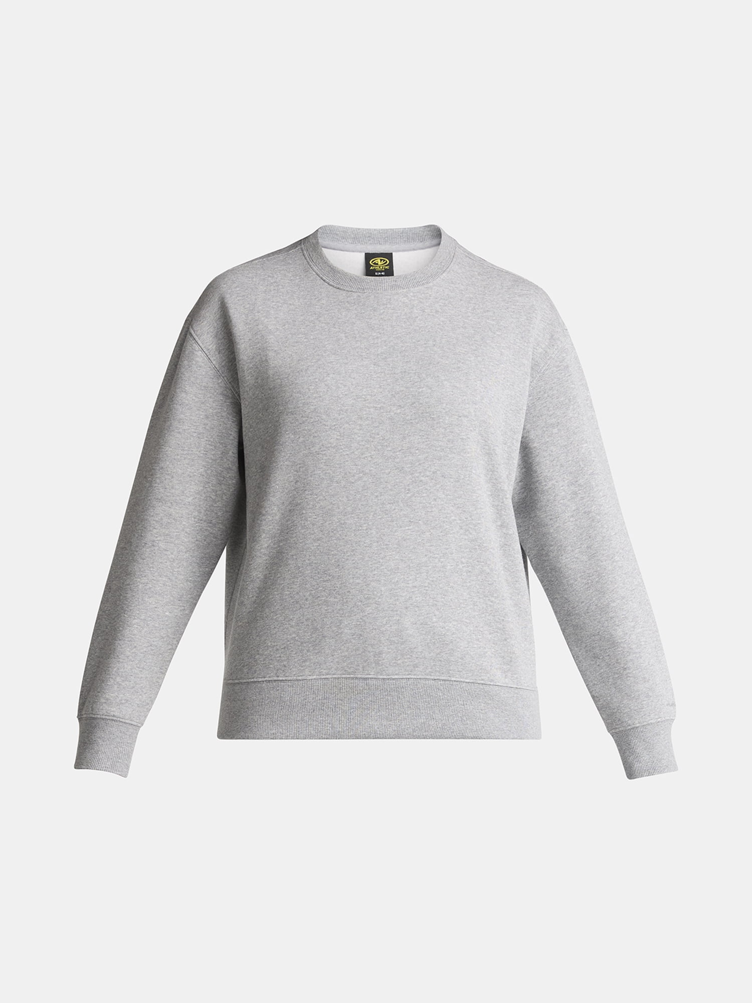 Athletic Works Women's Fleece Sweatshirt with Long Sleeves, Sizes XS-XXXL