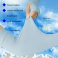 thumbnail image 3 of Gustave 1 Pair UV Sun Protection Cooling Arm Sleeves Men Women Long Arm Cover Sleeves for Basketball Sports Running Golf Cycling Driving Fishing, 3 of 11