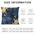 thumbnail image 5 of Acheng Gold and Blue Abstract Art Plush Pillowcase 1 Piece White, 5 of 5