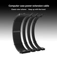 thumbnail image 3 of Modular Power Extension Cable Set for Computer Case High Flexibility Efficiency for Computer Cases Mining Rigs White, 3 of 7