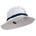 thumbnail image 4 of Hawaii Map State Flag Symbol Embroidered Oversized Water Repellent Brushed Golf Hat - White Navy 3XL, 4 of 5