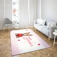 thumbnail image 4 of Happy Valentine's Day Bull Terrier Brings Love Heart Indoor Rug Bully Dog Lovers Gifts Idea Carpet Living Bed Room Sofa Home Decor - 02028, 4 of 5