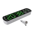 thumbnail image 2 of Led Digital Alarm Clock Temperature Humidity Date Brightness Adjustable 2 Alarms, 2 of 9