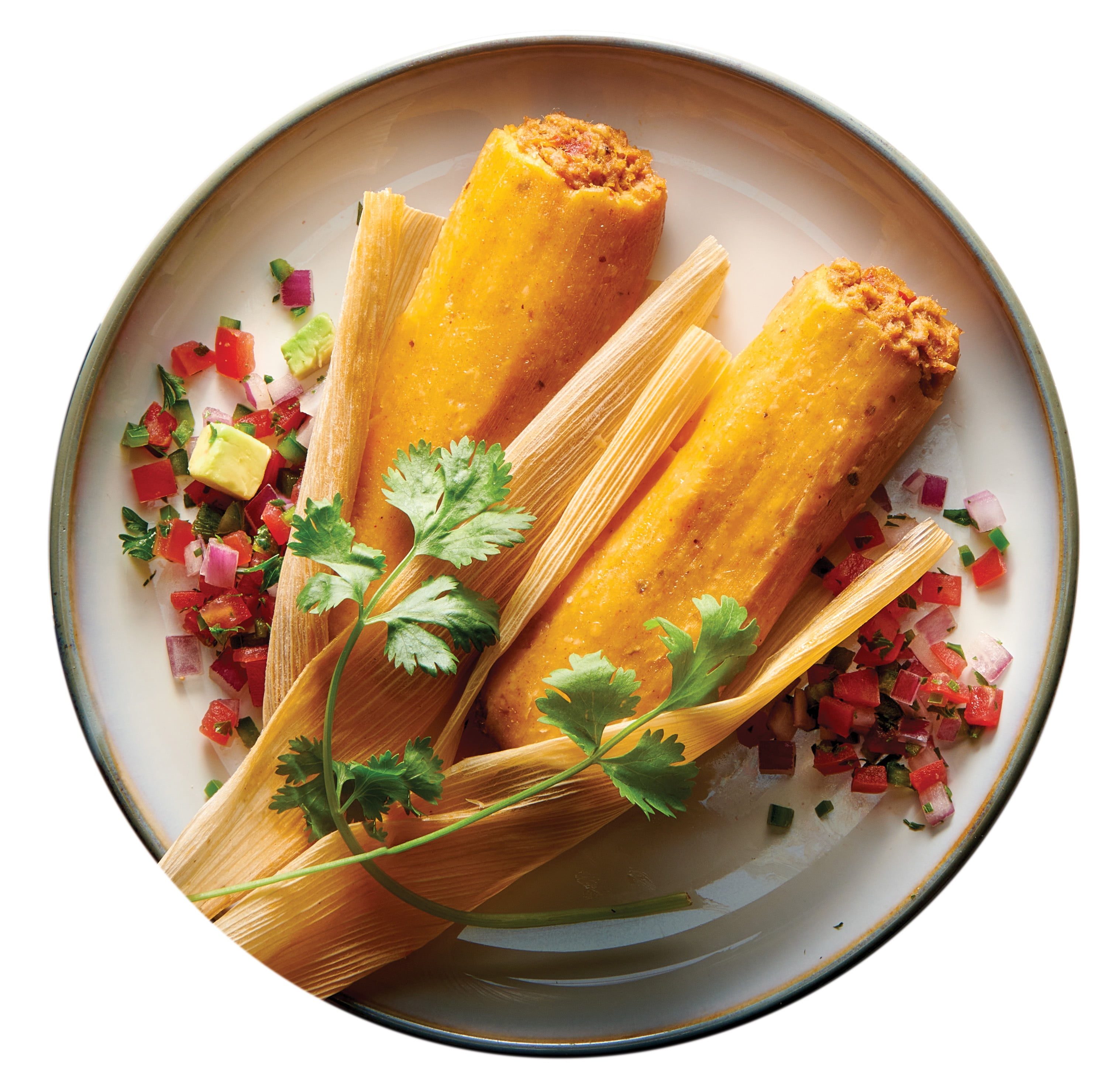 Mama Julia Authentic Beef Tamales with Stone Ground Masa, Hand Wrapped in Corn Husk, Fully Cooked, 5 Pack