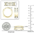 thumbnail image 5 of Dazzlingrock Collection Round White Diamond Wedding Band Enhancer Double Ring for Women (0.35 ctw, Color I-J, Clarity I1-I2) in 18K Yellow Gold, Size 7, 5 of 6