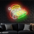 thumbnail image 3 of C-CRAFT Santa Sushi Gift Box Neon Led Light Sign for Christmas Sushi Restaurant Wall Art Decor, 3 of 5