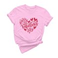 thumbnail image 2 of Cadeau de Saint-Valentin pour Femmes, T-shirt Décontracté à Manches Courtes et Col Rond avec Imprimé Arbre de Noël, 2 of 6