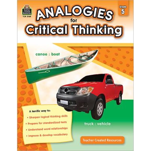 Pre-Owned Analogies for Critical Thinking, Grade 3-5 (Paperback) 9781420631685