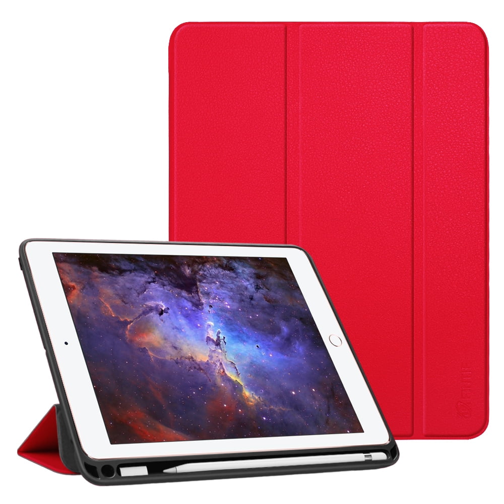 Fintie Case for iPad 9.7 6th Gen / 5th Gen TPU Back Shell Cover with Pencil Holder & Adapter