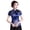 Dark Blue, variant on Women Retro Qipao Tops Stand Collar Short Sleeve Floral Print Traditional Chinese Tops New Year Cheongsam Tops Women Clothes