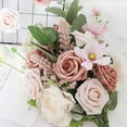 thumbnail image 5 of Opvise Artificial Flowers with Flexible Wire Stems for DIY Wedding Bouquets, Centerpieces, Home Decor - Realistic PE Foam Roses, 25cm Stems, Vibrant Colors & Green Leaves, 5 of 8