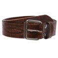 thumbnail image 2 of 1 3/4" snap on Embossed Vintage Cowhide Thick Leather Casual Jean Belt, 2 of 4