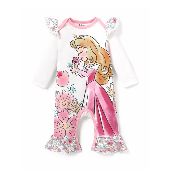 Romper Disney Princess Aurora para niña, manga larga, 9-12 m