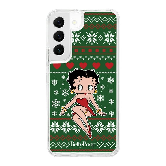 Betty Boop Happy Holidays HD Phone Case for Samsung Galaxy S22 (Ugly Sweater) by Affinity Bands