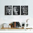 thumbnail image 4 of Motivational Wall Art For Office Inspirational Wall Art Decor Posters Wall Pictures Entrepreneur Quote Wall Decor Black And White Lion Canvas Art Office Decor Living Room Home Decorations 3 Piece Set, 4 of 6