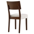 thumbnail image 5 of Side Dining Chair, Set of 2, Brown, Fabric, Kitchen Cafe Bistro Hospitality Restaurant, Modern Contemporary HB36824, 5 of 10
