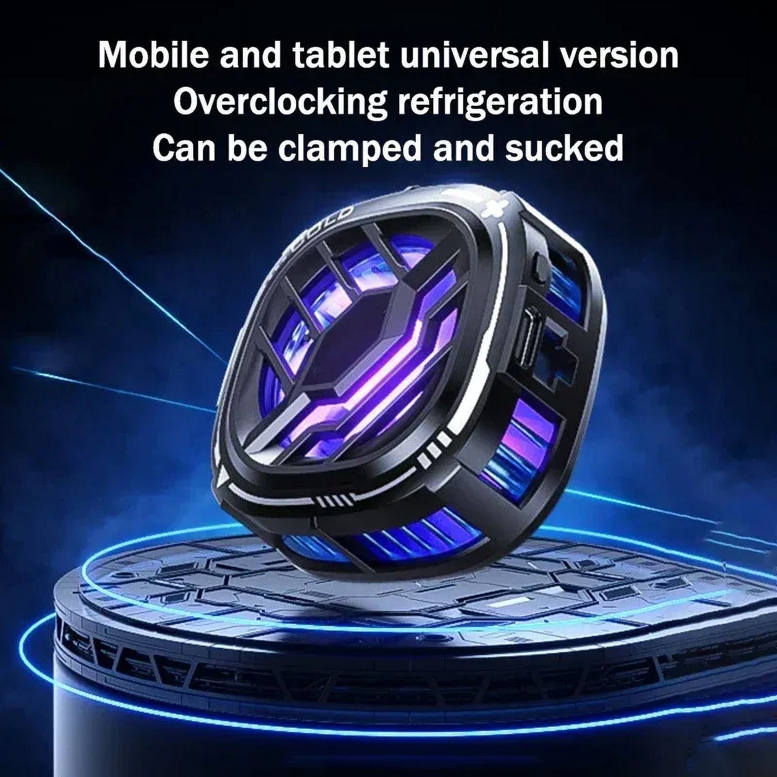 2024  X76Pro Mobile Phone Semiconductor Freeze Cooling Radiator Magnetic Back Clip 2 IN 1 for IPhone Android PUBG Game Cooler
