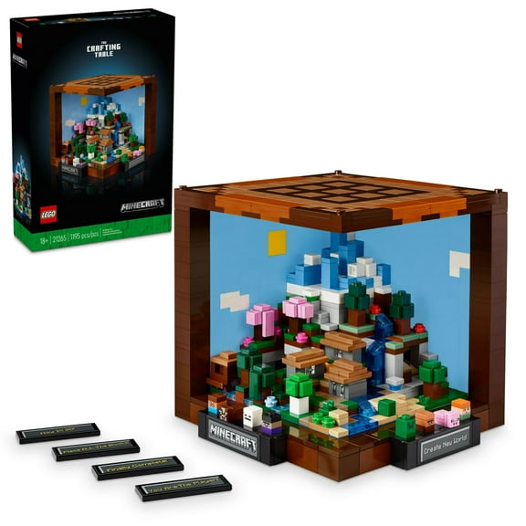 LEGO Minecraft The Crafting Table Building Set for Adults - Gift for Christmas - Collectible Display Set for Minecraft & Video Game Fans - 21265
