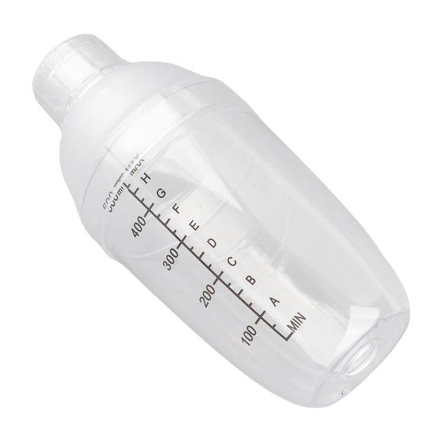 COCTELERA, Resina de PC de Grado Alimenticio, Escala Transparente, Barra Casera, Transparente, 350 ml-1000 ml Adecuada para Bar Tienda