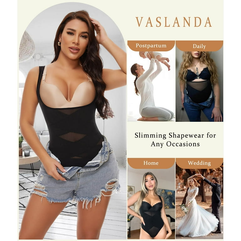 Vaslanda Body Shaper for Women Tummy Control Shapewear Bodysuit Seamless  Faja Colombian Butt Lifter Waist Trainer Girdles 
