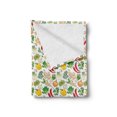 thumbnail image 2 of Vegetable Soft Flannel Fleece Throw Blanket, Legume Onions Ginger Dill Hot Peppers Culinary Herbs Spinach Parsley Cooking, Cozy Plush for Indoor and Outdoor Use, 50" x 60", Multicolor, by Ambesonne, 2 of 5