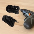 thumbnail image 4 of KONTONTY 12pcs Adjustable Corner Bracket L Shape Black Nylon For Public Restroom Stability, 4 of 8