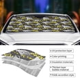 thumbnail image 4 of Kdxio White Retro Off-Road Vehicle Print Front Windshield Sun Shade,Folding Auto Sunshade for Car Truck SUV-, 4 of 7