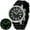 Black-Silicone, variant on Automatic Dive Watches for Men, Sport 200M Waterproof Analog Mechanical Watch with Day Date, Super Luminous, Silicone Strap, Stainless Steel, Sapphire Crystal, Men's Pro Diver Watch (Black)