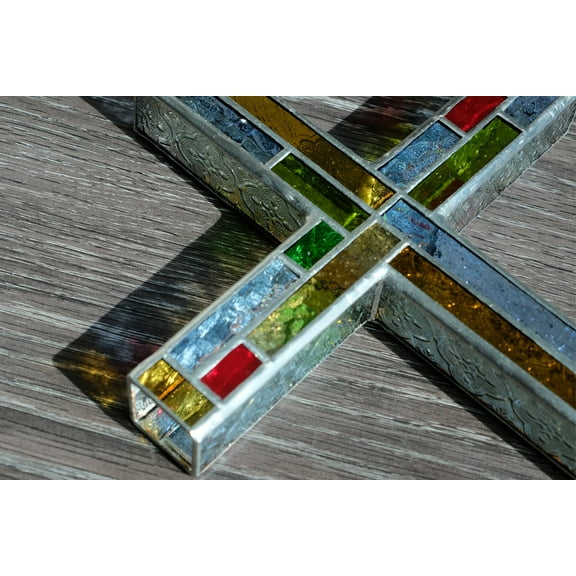Scala Sancta (Holy Stairs) - Christian Cross Stained Glass Jesus Christ Christian Gift Home Decor