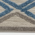 thumbnail image 7 of Ashton woods Home Imanie 2'2" x 3' Deep Gray Geometric Woven Polypropylene Outdoor Area Rug, 7 of 7