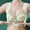 #0218-Green, variant on Full Coverage Bras for Women, Plus Size Wirefree Floral Embroidered Push Up Bra with Fixed Cup, Breathable Seamless Daily Bralette, Lightly Lined Minimizer Gift