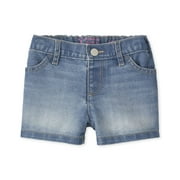 The Children's Place baby girls The Children's Place and Toddler Denim Shortie Casual Shorts, Peyton Wash-2 Pack, 18-24 Months US