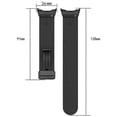 thumbnail image 5 of (Black White)For Google Pixel Watch Two-color Folding Buckle Silicone Watch Band AQGJ, 5 of 5