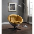 thumbnail image 2 of ACME Brancaster Chaise d'Appoint en Cuir Pleine Fleur en Curcuma et Aluminium, 2 of 7