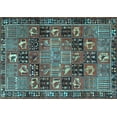 thumbnail image 1 of Ahgly Company Indoor Rectangle Persian Light Blue Traditional Area Rugs, 2' x 5', 1 of 4