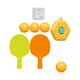 thumbnail image 5 of Juego de autoentrenamiento de mesa colgante Sunnimix Entrenador de ping pong amarillo, 5 of 8