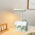 Tepsmf Small House Shape LED Small Desk Lamp Study Eye Protection USB