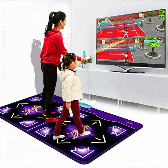 GARENAS Children's and Adult Dance Mats, TV and PC Dual-user Wireless Electronic Music Pedals, 100 Built-in Music,68 Sensory Games, Remote Control, Plug and Play