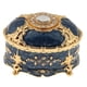 thumbnail image 2 of Pequeño joyero vintage, porta joyas, decoración, regalo de joyería para mujer Estilo A-Azul, 2 of 9