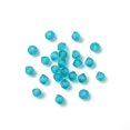 thumbnail image 4 of 144pcs Preciosa® Beads Czech Bicone(451 69 302 Rondelle) 60230 840 Blue Zircon Matt 3mm Hole: 0.8mm, 4 of 6
