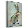 thumbnail image 2 of Fantastic Florals Fox, Sitting - Framed Premium Gallery Wrapped Canvas L Frame 3 Piece Set - Ready to Hang, 2 of 4