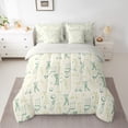 thumbnail image 2 of Castle Fairy Golf Game 7-Piece Bedding Comforter Set,Green Wheat King Bedding Sets,Sport Theme Ultra Soft Bed Sheets,Breathable Gaming Home Decor,Reversible, 2 of 8