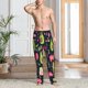 thumbnail image 2 of Balery Avocado Love Pantalones de pijama para hombre, pijama ultraligero, pantalón de descanso-Large, 2 of 6