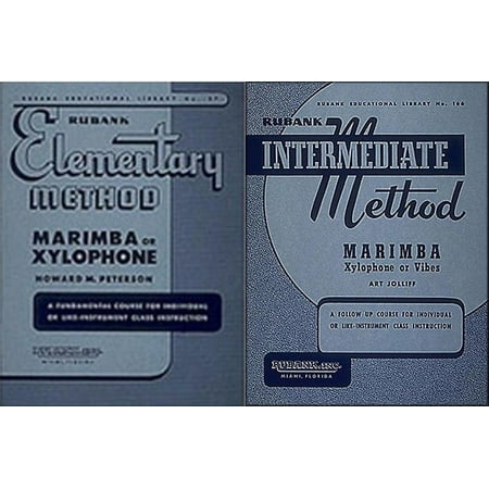 - Rubank Elementary Method and Rubank Intermediate Method - Marimba, 2 Book Set, RBK MARIMBA 2BK