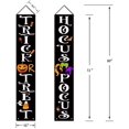 thumbnail image 2 of Decoraciones para exteriores: pancartas grandes de Halloween con truco o trato, letreros de brujas para porche, guirnaldas para puerta de entrada, patio exterior, suministros para fiestas,, 2 of 5