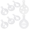 thumbnail image 3 of BALAHAPY 16Pcs Coffee Decoration Stencils Plastic Latte Art Templates for Home Restaurant Use, 3 of 8