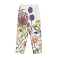 thumbnail image 5 of Kll Womens Autumn Garden Print Pajama Pants Soft Pajama Bottoms For Women Cozy Lounge Pants, 5 of 9